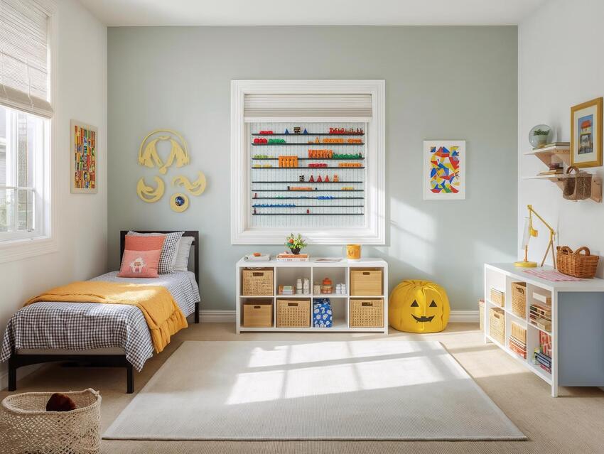 Decoración estilo legos