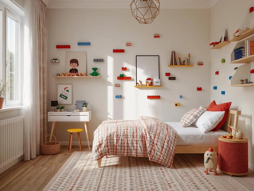 Decoración estilo legos