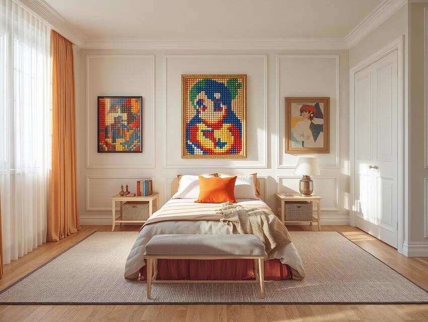 Decoración estilo legos