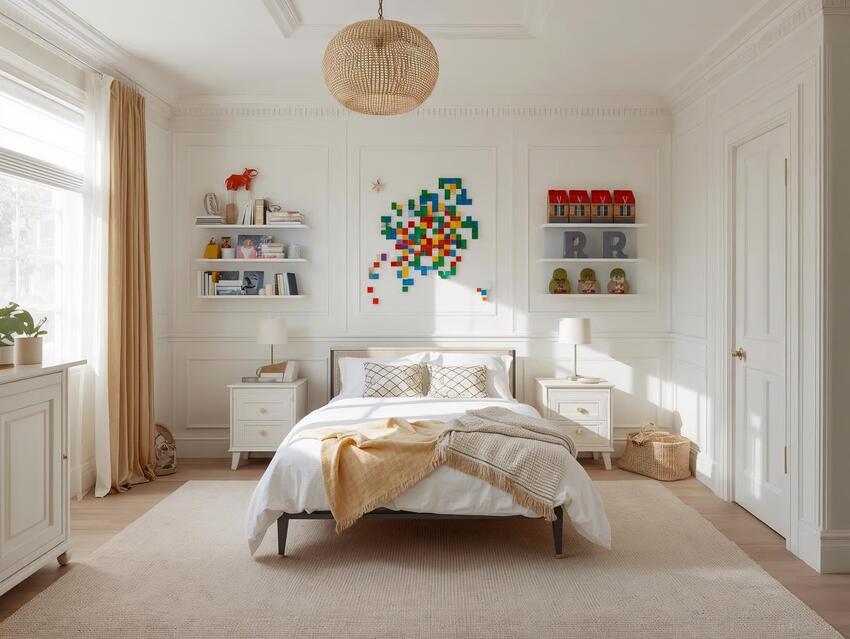 Decoración estilo legos