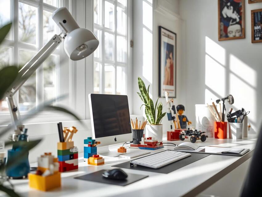 Decoración estilo legos