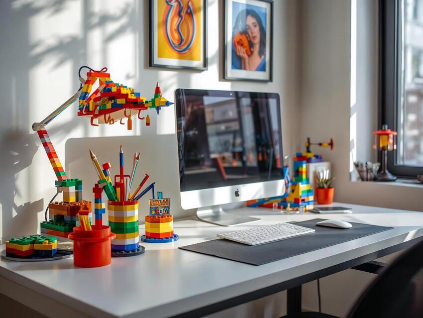 Decoración estilo legos