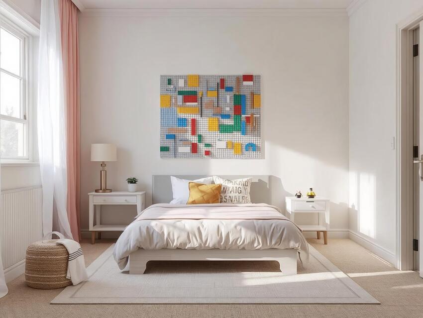 Decoración estilo legos