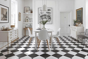 Decoración blanco y negro