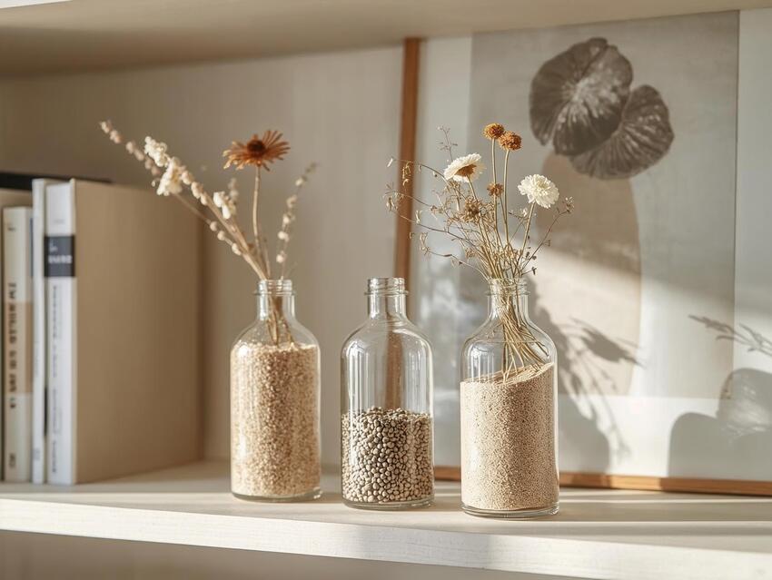 Botellas decorativas