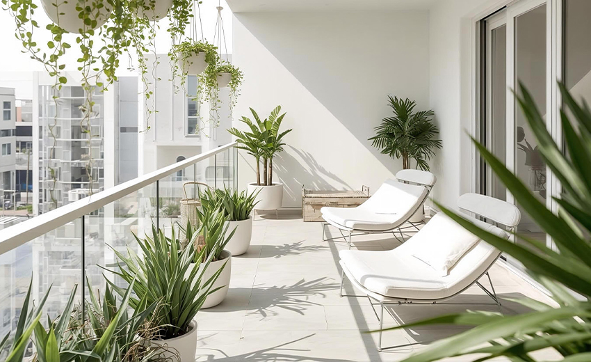 Decoración de terraza y balcón