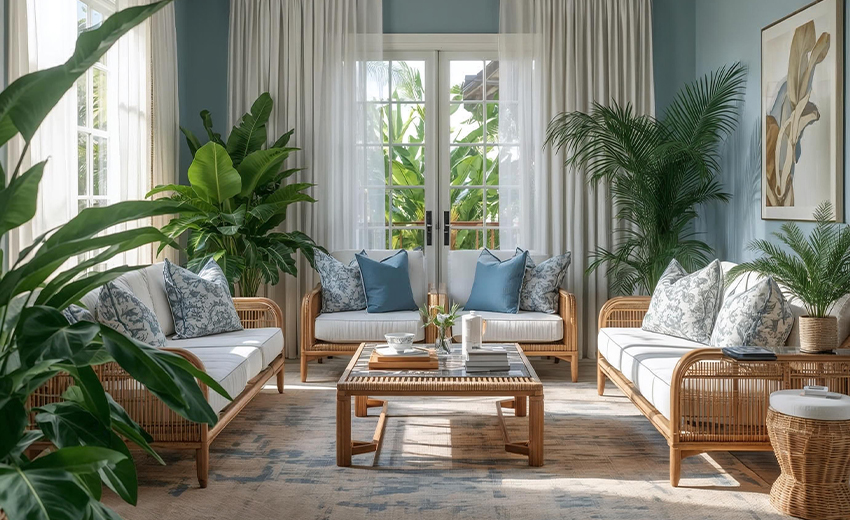 Decoración azul classic