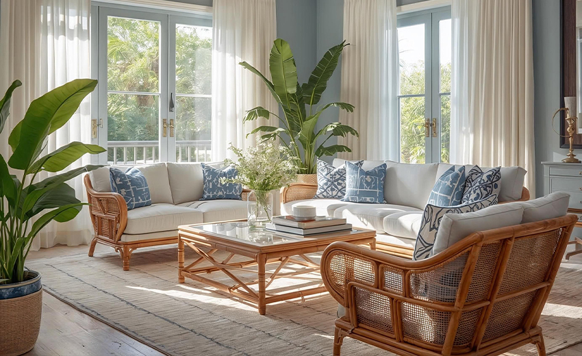 Decoración azul classic