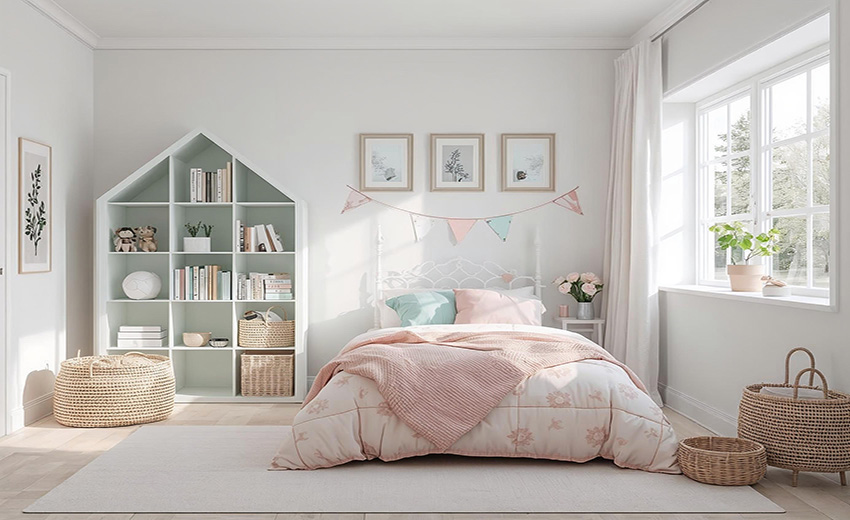 Decoración Rosa Claro y Menta Acqua