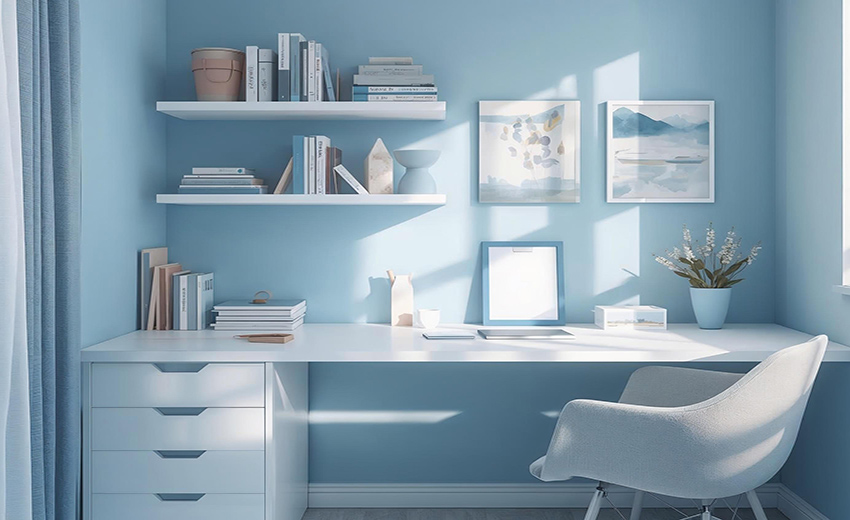 Decoración azul para niña