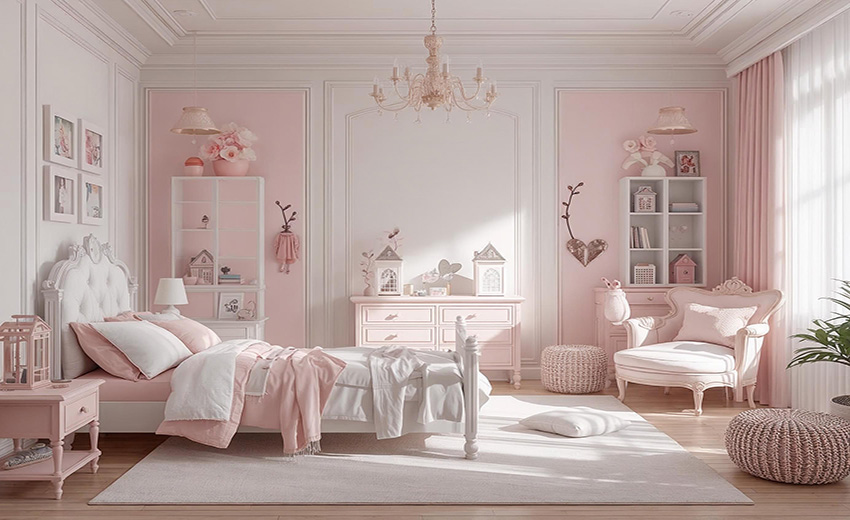 Decoración rosa