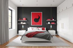 Decoración juvenil blanco y negro