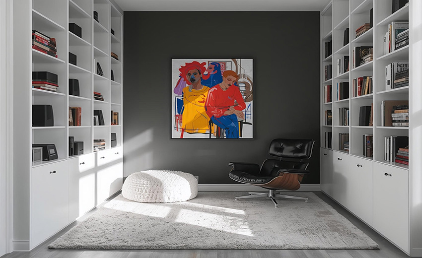 Decoración juvenil blanco y negro