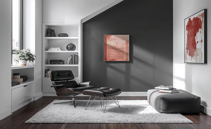 Decoración juvenil blanco y negro