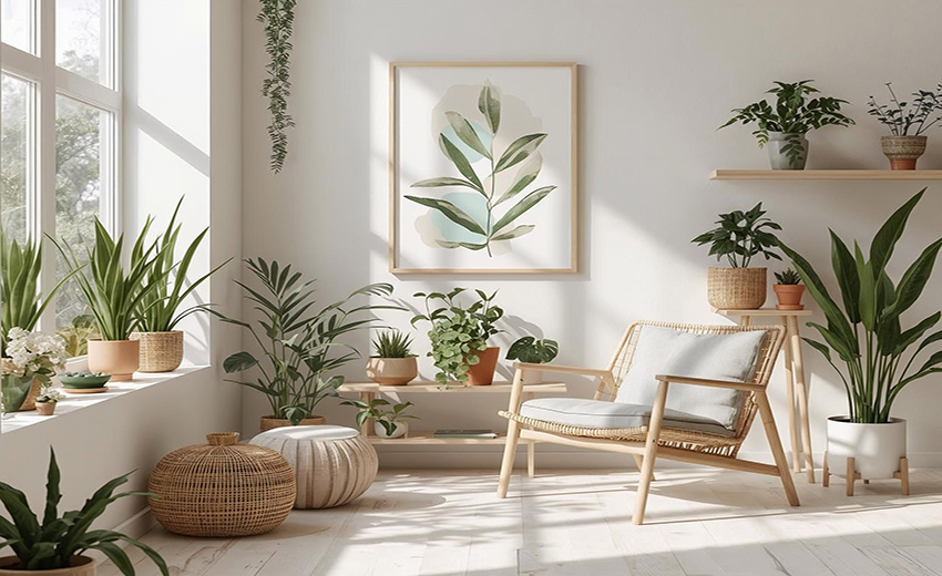 Decoración con plantas