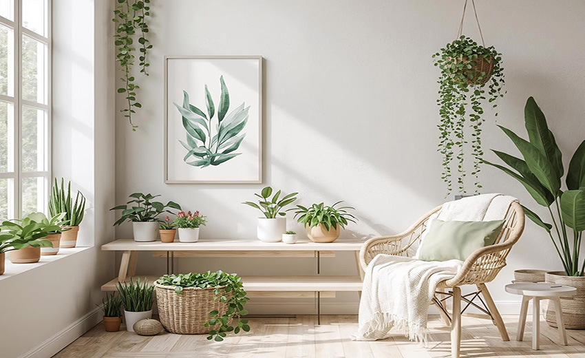 Decoración con plantas