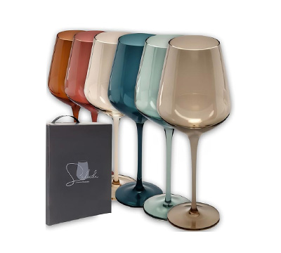 Copas de vidrio de colores