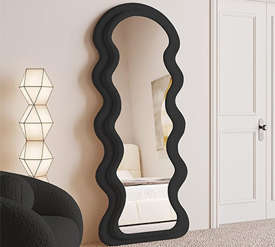 Espejo con forma ondulada