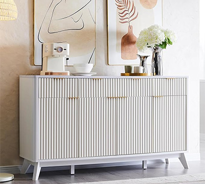 credenza blanca