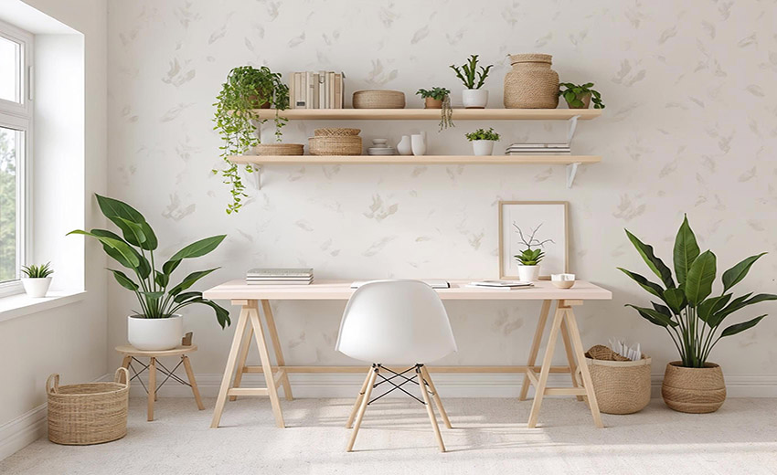 decoración con plantas verdes
