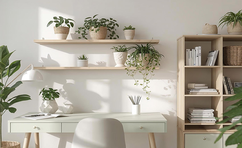 decoración con plantas verdes