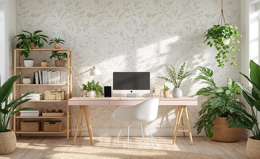 decoración con plantas verdes