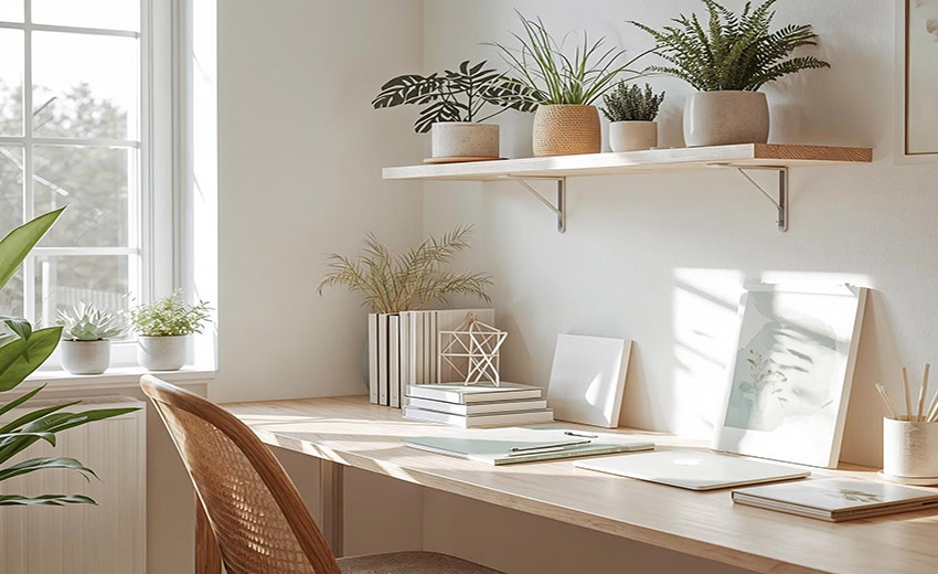 decoración con plantas verdes