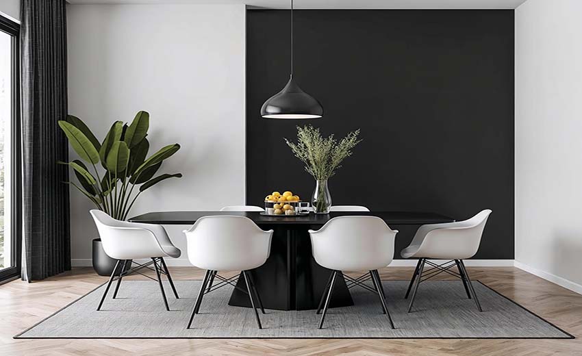 Decoración en blanco y negro