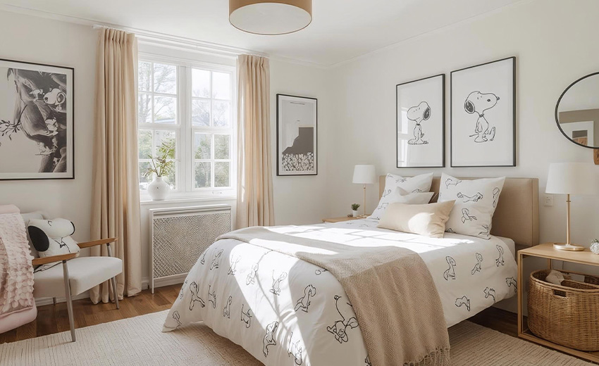 Decoración con Snoopy