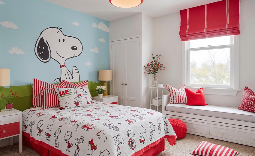 Decoración con Snoopy
