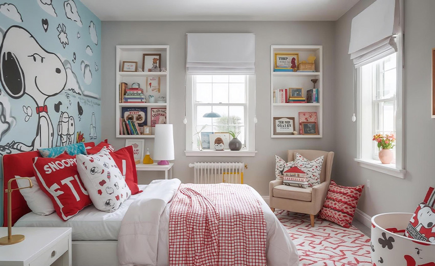 Decoración con Snoopy