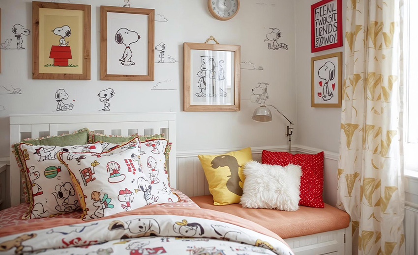 Decoración con Snoopy