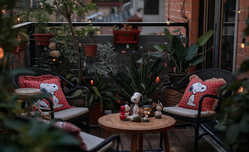 Decoración con Snoopy