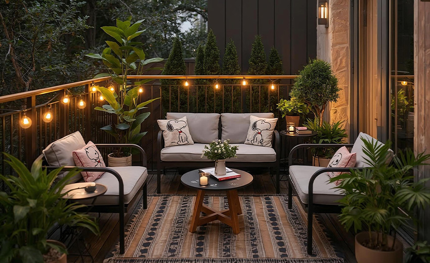 Decoración con Snoopy